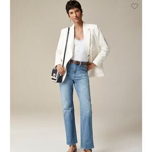 J.‎ Crew High-rise straight jean in 1996 semi-stretch Eliz Wash 28 CC613